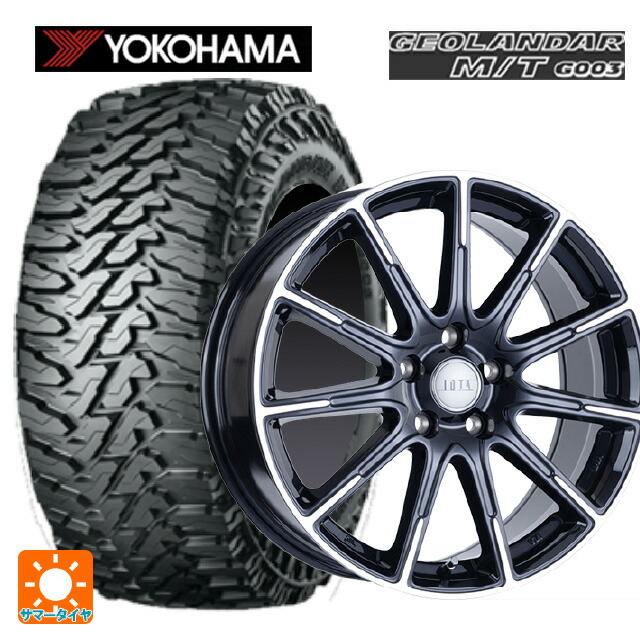 2024年製 225/65R17 107/103Q ヨコハマ ジオランダー M/T G003 正規品 # 阿部商会 ラ･ストラーダ ティラード イオタ ブラックポリッシュ 17-6.5J 国産車用 サマータイヤホイール4本セット