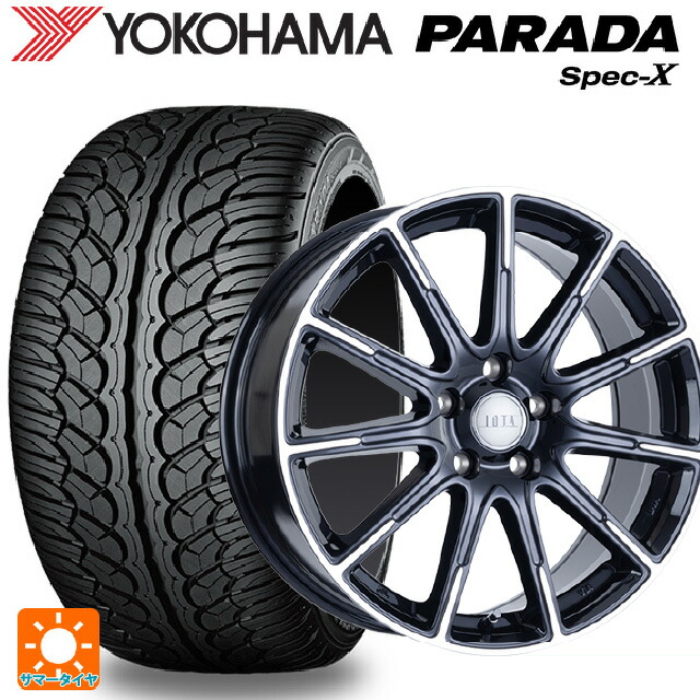 トヨタ bZ4X(11/15系)用 235/60R18 103V ヨコハマ パラダ PA02 阿部商会 ラ･ストラーダ ティラード イオタ ブラックポリッシュ 新品サマータイヤホイール 4本セット 100,991円
