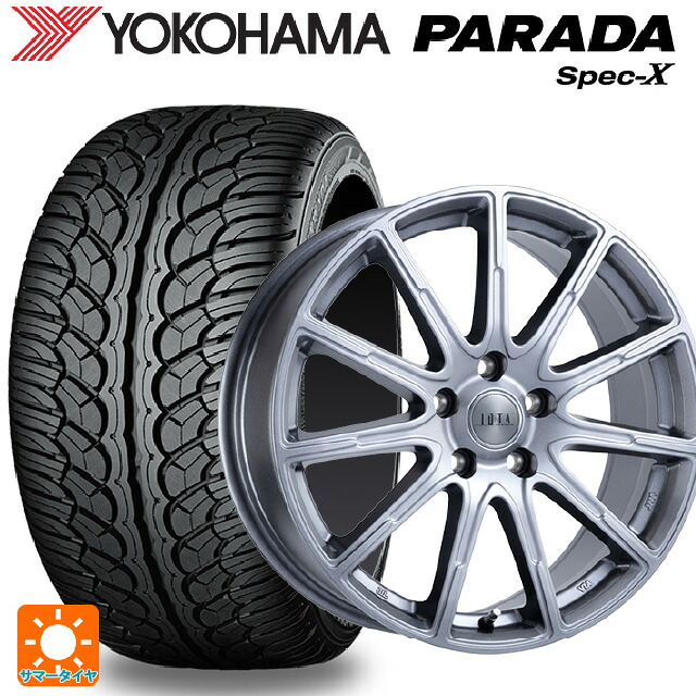 235/60R18 103V ヨコハマ パラダ PA02 阿部商会 ラ・ストラーダ ティラード イオタ ハイライトシルバー 18-7.5J 国産車用 サマータイヤホイール4本セット|タイヤホイール専門店コニシタイヤ