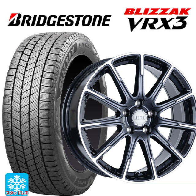 スズキ フロンクス(B3S)用 195/60R16 89Q ブリヂストン ブリザック VRX3 正規品 阿部商会 ラ･ストラーダ ティラード イオタ ブラックポリッシュ 新品スタッドレスタイヤホイール 4本セット