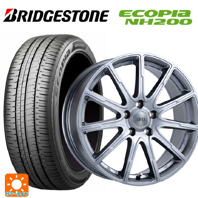 ニッサン セレナ(C28)用 205/65R16 95H ブリヂストン エコピア NH200 正規品 阿部商会 ラ･ストラーダ ティラード イオタ ハイライトシルバー 新品サマータイヤホイール 4本セット 76,318円