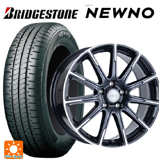 225/55R18 98V ブリヂストン ニューノ 正規品 # 阿部商会 ラ･ストラーダ ティラード イオタ ブラックポリッシュ 18-7.5J 国産車用 サマータイヤホイール4本セット｜タイヤホイール専門店コニシタイヤ 106,178円