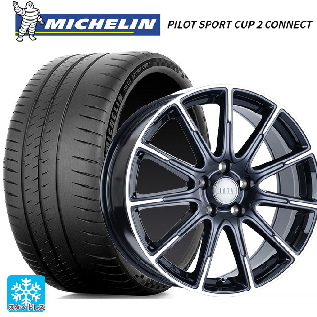 245/40R18 97Y XL ミシュラン 正規品 パイロットスポーツカップ2コネクト 阿部商会 ラ・ストラーダ ティラード イオタ ブラックポリッシュ 18-7.5J 国産車用 サマータイヤホイール4本セット|タイヤホイール専門店コニシタイヤ