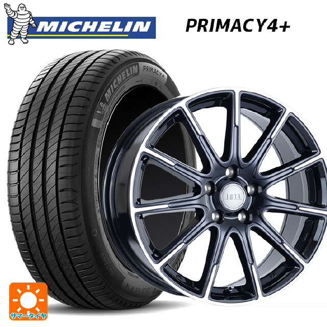 195/50R16 88V XL ミシュラン プライマシー4＋ 正規品 阿部商会 ラ･ストラーダ ティラード イオタ # ブラックポリッシュ 16-6J 国産車用 サマータイヤホイール4本セット｜タイヤホイール専門店コニシタイヤ