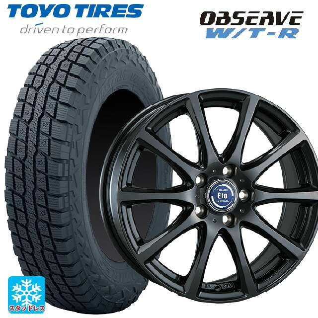 225/70R16 102/99Q トーヨー オブザーブ W/T-R 阿部商会 ラ･ストラーダ ティラード イータ グラファイト・グレー 16-6.5J 国産車用 スタッドレスタイヤホイール4本セット