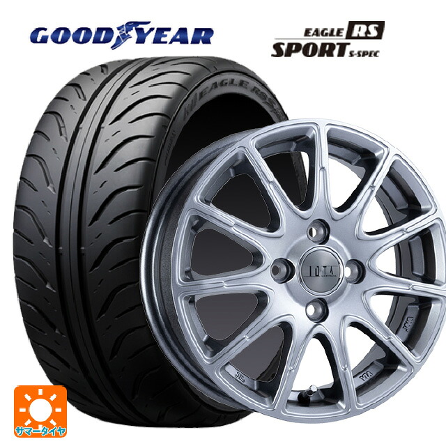 195/55R15 84V グッドイヤー イーグル RS スポーツ S-スペック 阿部商会 ラ･ストラーダ ティラード イオタ ハイライトシルバー 15-5.5J 国産車用 サマータイヤホイール4本セット