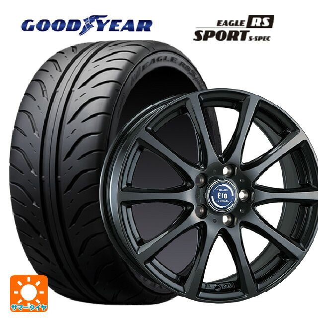 225/40R18 88W グッドイヤー イーグル RS スポーツ S-スペック 阿部商会 ラ･ストラーダ ティラード イータ グラファイト・グレー 18-7.5J 国産車用 サマータイヤホイール4本セット｜タイヤホイール専門店コニシタイヤ