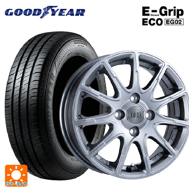 205/65R15 94H グッドイヤー エフィシェントグリップ エコ EG02 # 阿部商会 ラ･ストラーダ ティラード イオタ ハイライトシルバー 15-6J 国産車用 サマータイヤホイール4本セット｜タイヤホイール専門店コニシタイヤ