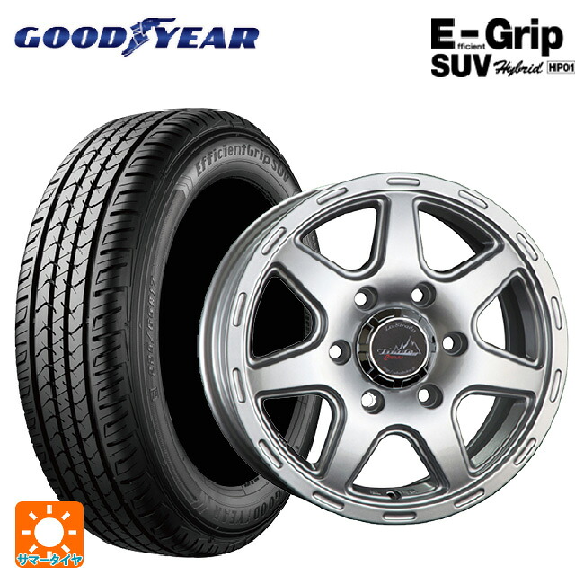トヨタ ランドクルーザーFJ(240系)用 265/70R17 115S グッドイヤー エフィシェントグリップSUV HP01 阿部商会 ラ・ストラーダ ティラードクロス シルバー 新品サマータイヤホイール 4本セット|タイヤホイール専門店コニシタイヤ