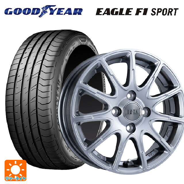 195/50R16 84V グッドイヤー イーグルF1 スポーツ 阿部商会 ラ・ストラーダ ティラード イオタ ハイライトシルバー 16-6J 国産車用 サマータイヤホイール4本セット