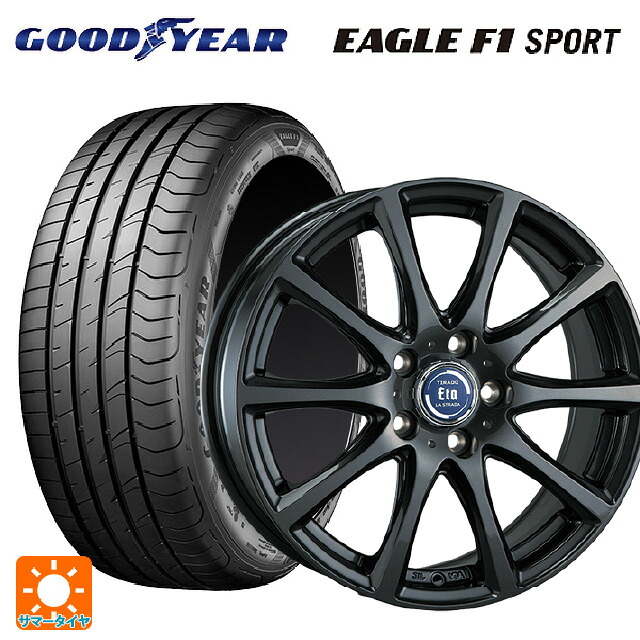 195/50R16 84V グッドイヤー イーグルF1 スポーツ 阿部商会 ラ･ストラーダ ティラード イータ グラファイト・グレー 16-6J 国産車用 サマータイヤホイール4本セット 58,668円