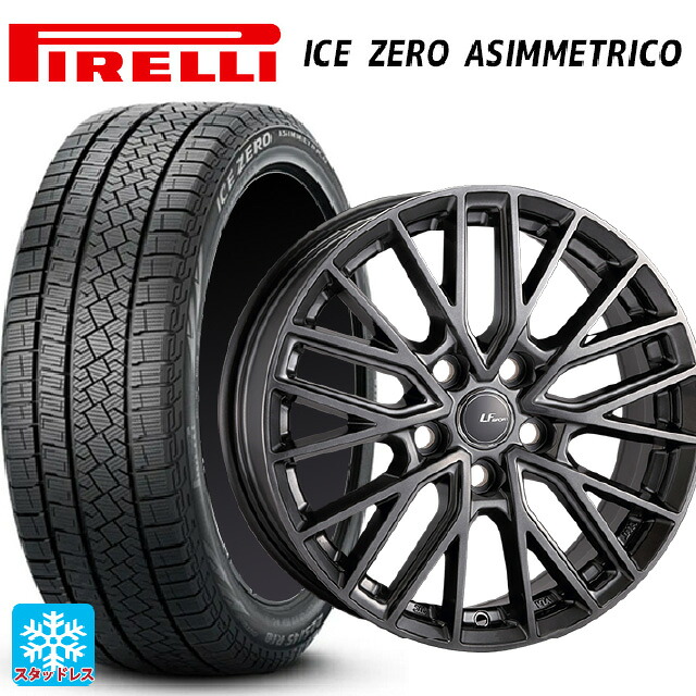 トヨタ クラウンクロスオーバー(35系)用 225/60R18 100H ピレリ アイスゼロ アシンメトリコ 正規品 阿部商会 ラ・ストラーダ LFスポーツ レヴ エレガントシルバー 新品スタッドレスタイヤホイール 4本セット|タイヤホイール専門店コニシタイヤ