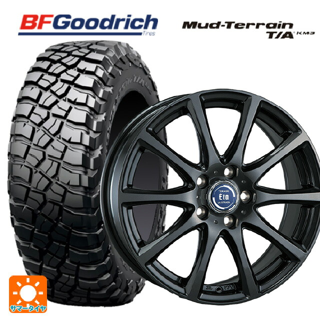 225/75R16 115/112Q BFグッドリッチ マッドテレーン TA KM3 ブラックレター 正規品 阿部商会 ラ･ストラーダ ティラード イータ グラファイト・グレー 16-6.5J 国産車用 サマータイヤホイール4本セット 94,122円