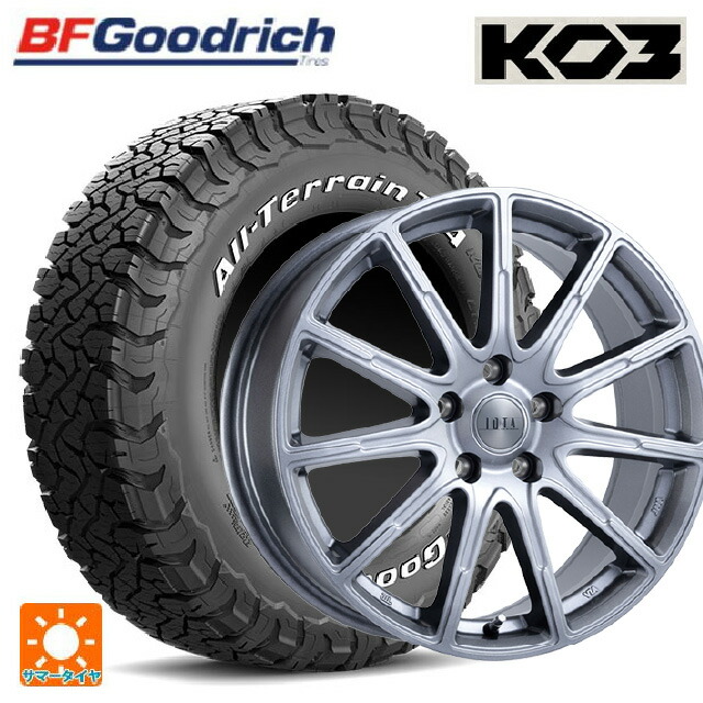 ミツビシ デリカD5(CV1系)用 225/70R16 102/99S BFグッドリッチ オールテレーン TA KO3 ホワイトレター 正規品 # 阿部商会 ラ・ストラーダ ティラード イオタ ハイライトシルバー 新品サマータイヤホイール 4本セット|タイヤホイール専門店コニシタイヤ