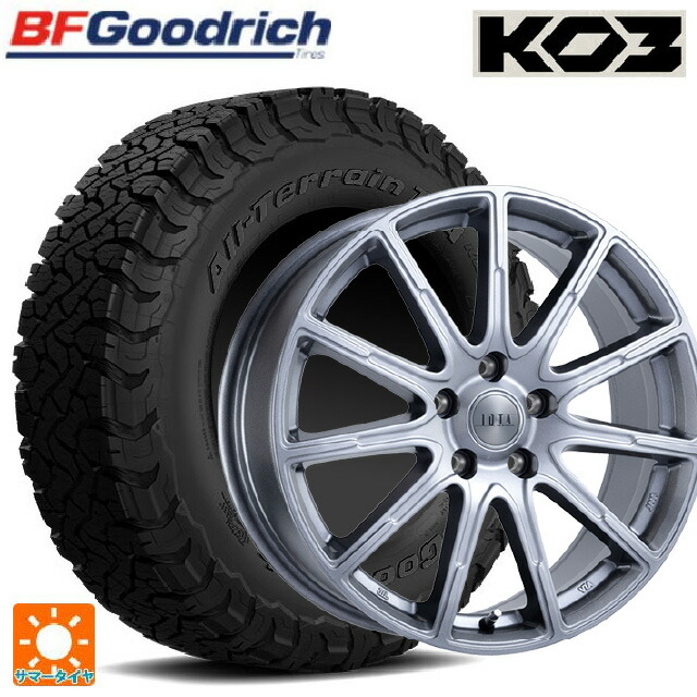 レクサス LM(TAWH15W)用 225/65R17 107/103S BFグッドリッチ オールテレーン TA KO3 ブラックレター 正規品 阿部商会 ラ･ストラーダ ティラード イオタ ハイライトシルバー 新品サマータイヤホイール 4本セット