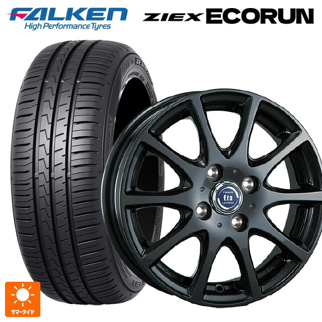 195/65R15 91V ファルケン ZE310R エコラン 阿部商会 ラ･ストラーダ ティラード イータ グラファイト・グレー 15-6J 国産車用 サマータイヤホイール4本セット