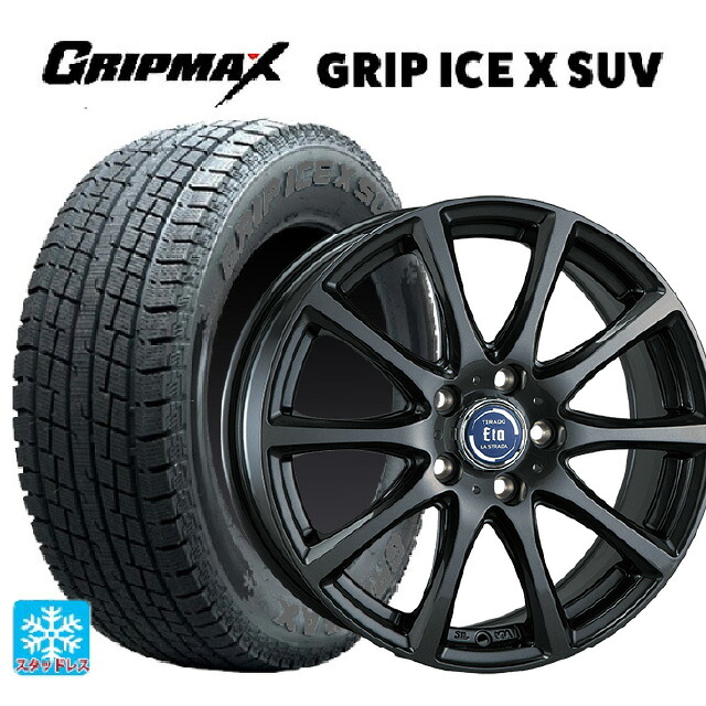 215/65R16 98T グリップマックス グリップアイスX SUV ブラックレター 阿部商会 ラ･ストラーダ ティラード イータ グラファイト・グレー 16-6.5J 国産車用 スタッドレスタイヤホイール4本セット 55,416円