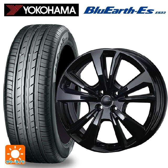 フィアット 500/500C/500S(312系)用 185/55R15 82V ヨコハマ ブルーアースEs ES32 ティーエーエス スマートライン 365 ブラック 新品サマータイヤホイール 4本セット