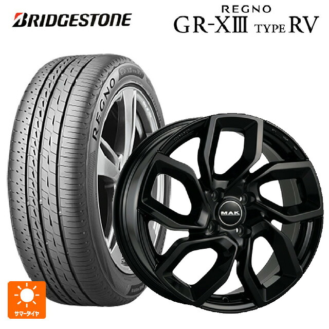 フィアット 600ハイブリッド(FH1系)用 215/60R17 96H ブリヂストン レグノ GR-X3 タイプ RV 正規品 # 阿部商会 マック アポロ グロスブラック 新品サマータイヤホイール 4本セット｜タイヤホイール専門店コニシタイヤ