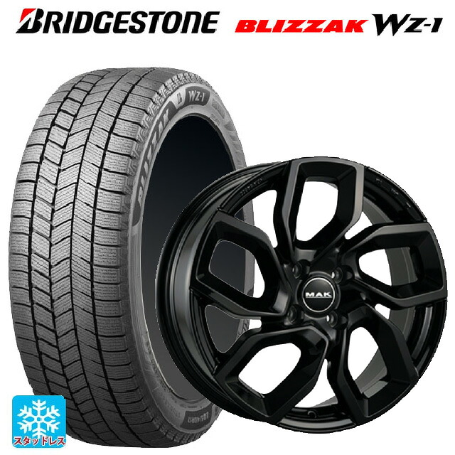 ジープ アベンジャー(FH1系)用 2025年製 215/60R17 96Q ブリヂストン ブリザック WZ1 正規品 # 阿部商会 マック アポロ グロスブラック 新品スタッドレスタイヤホイール 4本セット