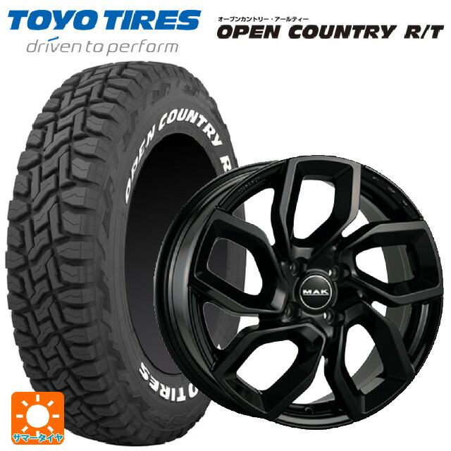 フィアット 600ハイブリッド(FH1系)用 215/65R16 109/107Q トーヨー オープンカントリー RT ホワイトレター 阿部商会 マック アポロ グロスブラック 新品サマータイヤホイール 4本セット 101,245円