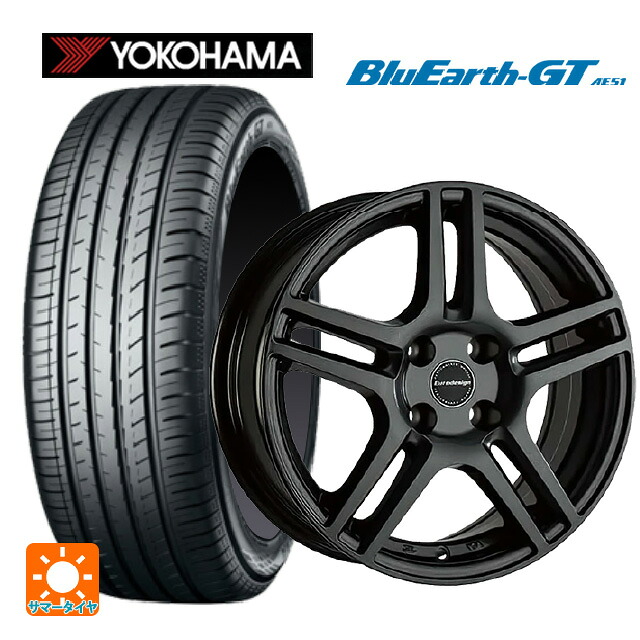 フィアット パンダ4×4(139系/4WD)用 175/65R15 84H ヨコハマ ブルーアースGT AE51 阿部商会 ユーロデザイン アイガー ガンメタリック 新品サマータイヤホイール 4本セット|タイヤホイール専門店コニシタイヤ