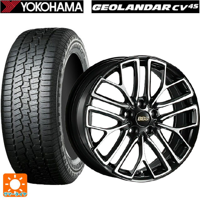 トヨタ bZ4X(11/15系)用 235/60R18 107V XL ヨコハマ ジオランダー CV G058 正規品 BBS RE-X BKD 新品サマータイヤホイール 4本セット
