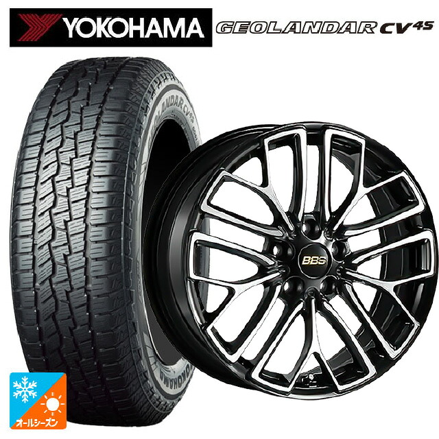 トヨタ bZ4X(11/15系)用 235/60R18 107V XL ヨコハマ ジオランダー CV 4S G061 正規品 BBS RE-X BKD 新品オールシーズンタイヤホイール 4本セット