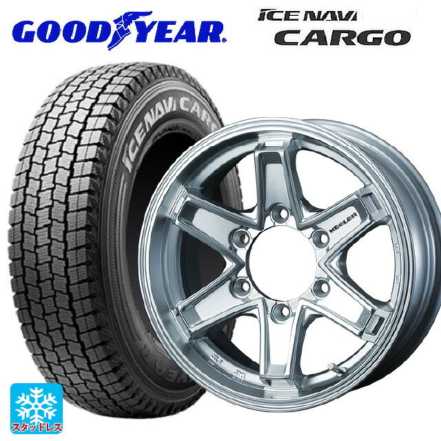 195/80R15 107/105N グッドイヤー アイスナビ カーゴ # ウェッズ キーラー タクティクス ハイパーシルバー 15-6J 国産車用 スタッドレスタイヤホイール4本セット