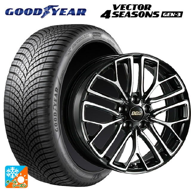 トヨタ GRヤリス(PA系)用 235/40R18 95W XL グッドイヤー ベクター4シーズンズ ジェン3 BBS RE-X BKD 新品オールシーズンタイヤホイール 4本セット｜タイヤホイール専門店コニシタイヤ