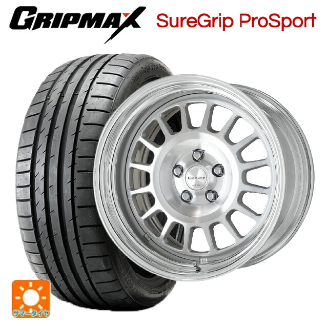 225/45R18 95Y XL グリップマックス シュアグリップ プロスポーツ ブラックレター ワーク シーカー FD MSP 18-7.5J 国産車用 サマータイヤホイール4本セット