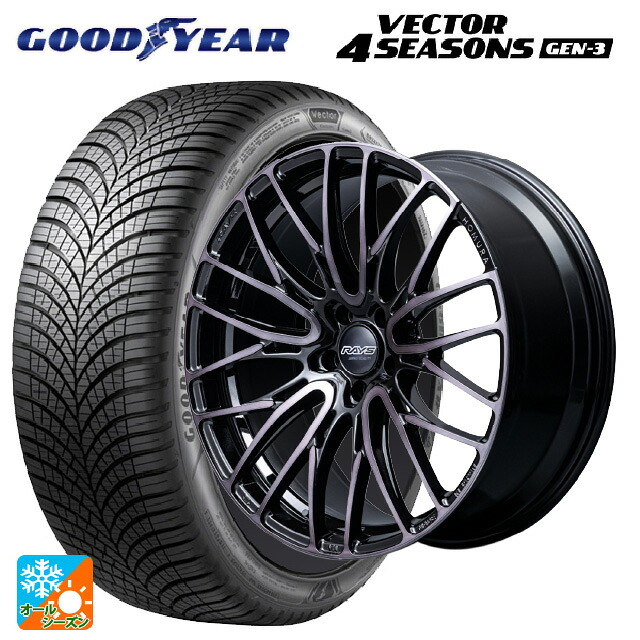 225/55R18 102W XL グッドイヤー ベクター4シーズンズ ジェン3 レイズ ホムラ2X10BD ブラッククリアエディション BFJ 18-8J 国産車用 オールシーズンタイヤホイール4本セット｜タイヤホイール専門店コニシタイヤ 180,265円