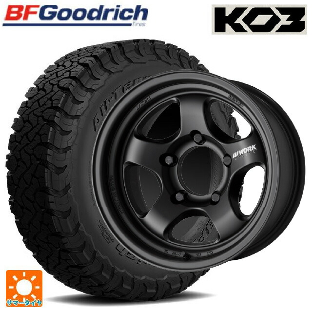 215/65R16 103/100S BFグッドリッチ オールテレーン TA KO3 ブラックレター 正規品 ワーク マイスター エスワン SUV MBL 16-6J 国産車用 サマータイヤホイール4本セット|タイヤホイール専門店コニシタイヤ