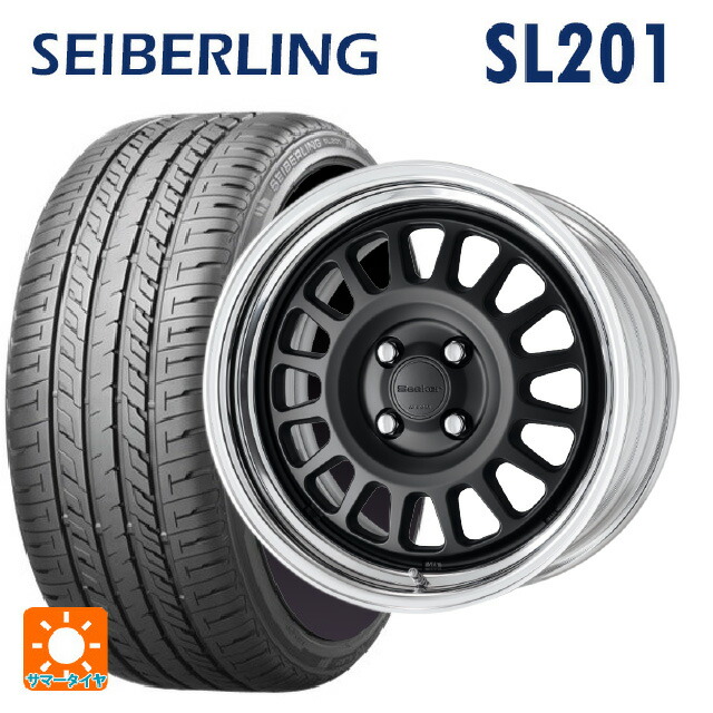 195/50R16 84V セイバーリング セイバーリング SL201(ブリヂストン工場生産） ワーク シーカー FD MBL 16-6J 国産車用 サマータイヤホイール4本セット