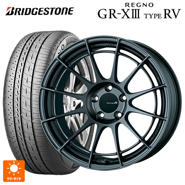 225/50R18 95V ブリヂストン レグノ GR-X3 タイプ RV 正規品 # エンケイ レーシングレボリューション NT03RR マットダークガンメタリック 18-8J 国産車用 サマータイヤホイール4本セット