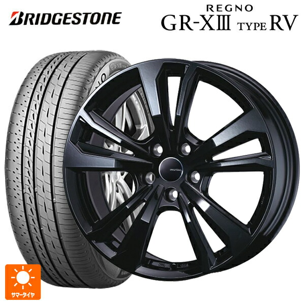BMW X3(G45)用 225/60R18 100H ブリヂストン レグノ GR-X3 タイプ RV 正規品 # ティーエーエス スマートライン 365 ブラック 新品サマータイヤホイール 4本セット