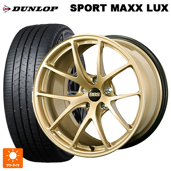 215/60R17 96H ダンロップ スポーツ マックス ラックス BBS RI-A GL 17-7.5J 国産車用 サマータイヤホイール4本セット