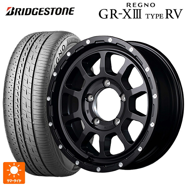 215/65R16 98H ブリヂストン レグノ GR-X3 タイプ RV 正規品 # エムアイディー ナイトロパワー M10パーシングJ セミグロスブラック/マシニング 16-6J 国産車用 サマータイヤホイール4本セット|タイヤホイール専門店コニシタイヤ