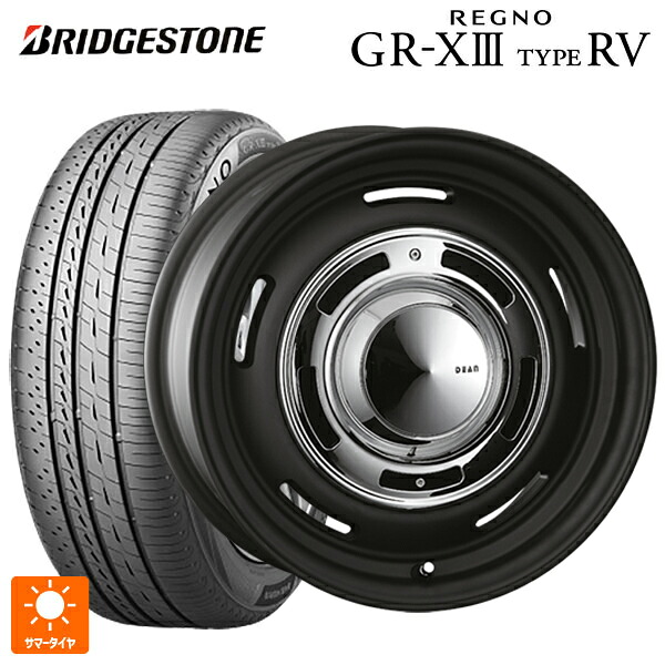 225/50R18 95V ブリヂストン レグノ GR-X3 タイプ RV 正規品 # クリムソン ディーン クロスカントリー マットブラック 18-8J 国産車用 サマータイヤホイール4本セット｜タイヤホイール専門店コニシタイヤ