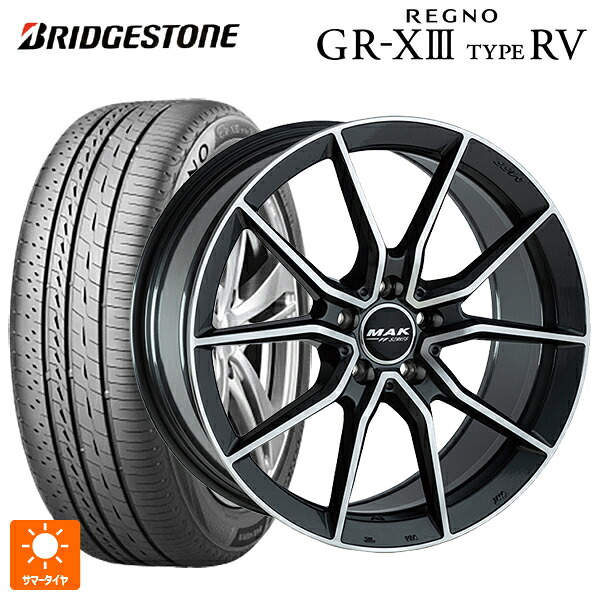 メルセデスベンツ GLA(H247)用 235/50R19 103V XL ブリヂストン レグノ GR-X3 タイプ RV 正規品 阿部商会 マック アルジェントFF ガンメタリックミラー 新品サマータイヤホイール 4本セット|タイヤホイール専門店コニシタイヤ