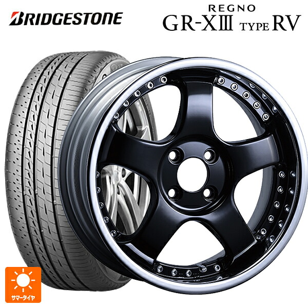 215/60R17 96H ブリヂストン レグノ GR-X3 タイプ RV 正規品 # タナベ SSR プロフェッサー SP1R ブラック 17-7J 国産車用 サマータイヤホイール4本セット|タイヤホイール専門店コニシタイヤ