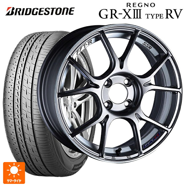 235/55R18 104V XL ブリヂストン レグノ GR-X3 タイプ RV 正規品 # タナベ SSR GT X02 ダークシルバー 18-8.5J 国産車用 サマータイヤホイール4本セット