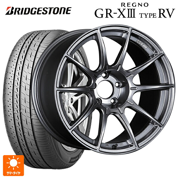 235/55R18 104V XL ブリヂストン レグノ GR-X3 タイプ RV 正規品 # タナベ SSR GT X01 ダークシルバー 18-8J 国産車用 サマータイヤホイール4本セット｜タイヤホイール専門店コニシタイヤ