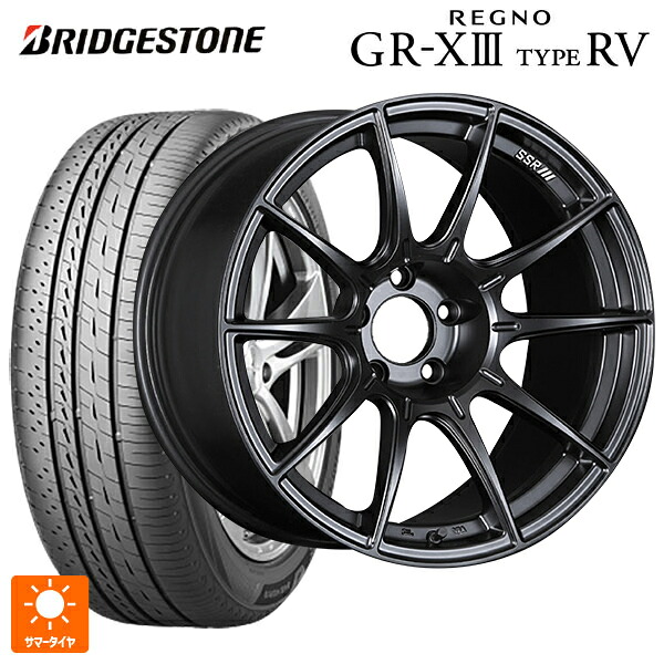 235/55R18 104V XL ブリヂストン レグノ GR-X3 タイプ RV 正規品 # タナベ SSR GT X01 フラットブラック 18-8J 国産車用 サマータイヤホイール4本セット｜タイヤホイール専門店コニシタイヤ