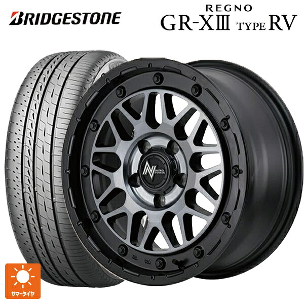 215/60R17 96H ブリヂストン レグノ GR-X3 タイプ RV 正規品 # エムアイディー ナイトロパワー M29 スティンガー セミグロスブラッククリア 17-7J 国産車用 サマータイヤホイール4本セット