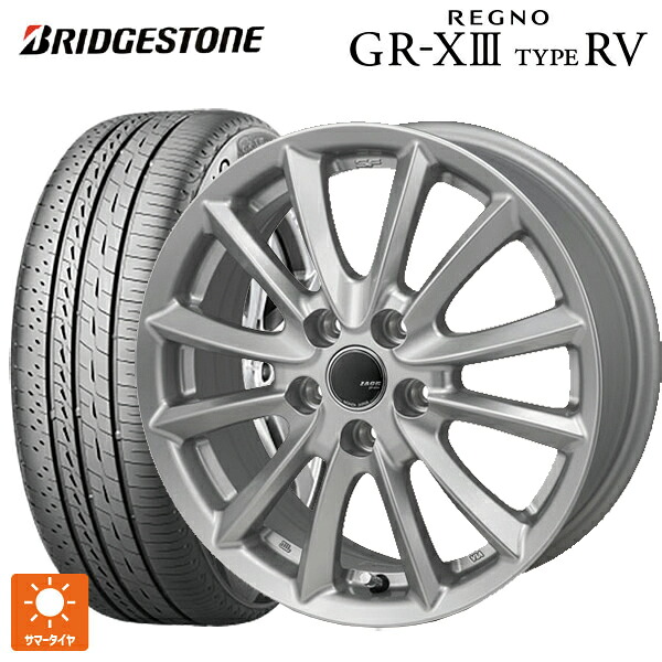 トヨタ ヴェルファイア(40系)用 225/60R18 100H ブリヂストン レグノ GR-X3 タイプ RV 正規品 # ジャパン三陽 ザック JP-325 ブライトシルバー 新品サマータイヤホイール 4本セット