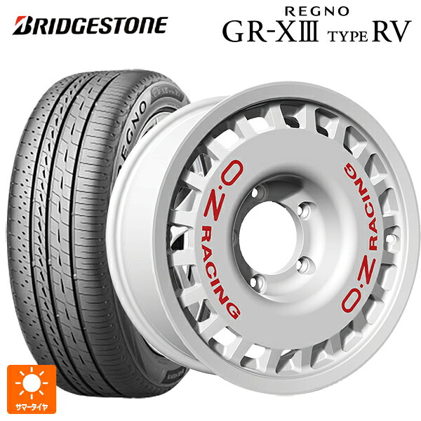 215/65R16 98H ブリヂストン レグノ GR-X3 タイプ RV 正規品 # オーゼット レーシング ラリーレーシング 4×4 Race White 16-6J 国産車用 サマータイヤホイール4本セット