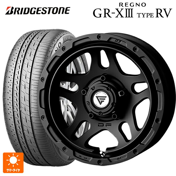 215/65R16 98H ブリヂストン レグノ GR-X3 タイプ RV 正規品 # エクシズルライン デルタフォース オーバーランダー マットブラック 16-6J 国産車用 サマータイヤホイール4本セット