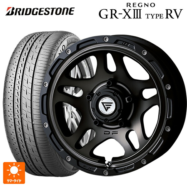 215/65R16 98H ブリヂストン レグノ GR-X3 タイプ RV 正規品 # エクシズルライン デルタフォース オーバーランダー マットスモークポリッシュ 16-6J 国産車用 サマータイヤホイール4本セット