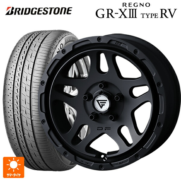 225/65R17 102H ブリヂストン レグノ GR-X3 タイプ RV 正規品 # エクシズルライン デルタフォース オーバーランダー マットブラック 17-7J 国産車用 サマータイヤホイール4本セット